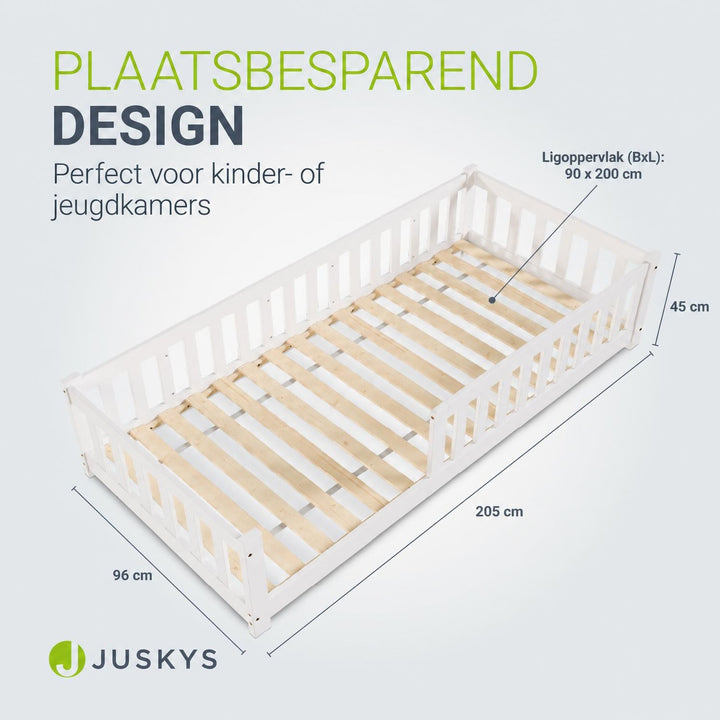 Kinderbed Naya 80x160 cm – vloerbed met uitvalbeveiliging
