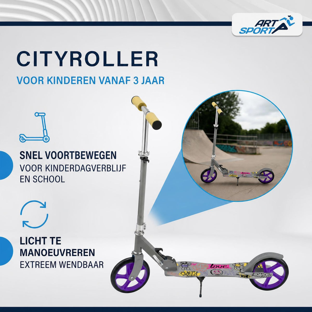 Kinderstep met big wheels – vanaf 3 jaar, diverse designs