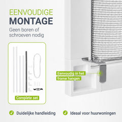 Raamhor met aluminium frame