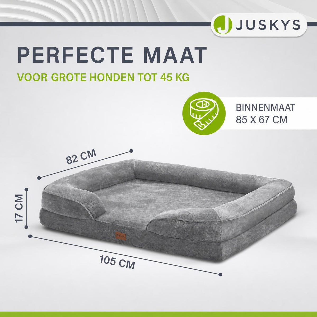 Hondenmand Sheena M 72x60 cm – met zijkussens, tot 22 kg
