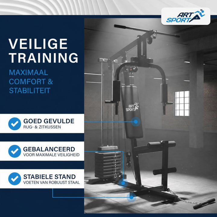 Krachtstation ProfiGym 2000 – voor complete training thuis