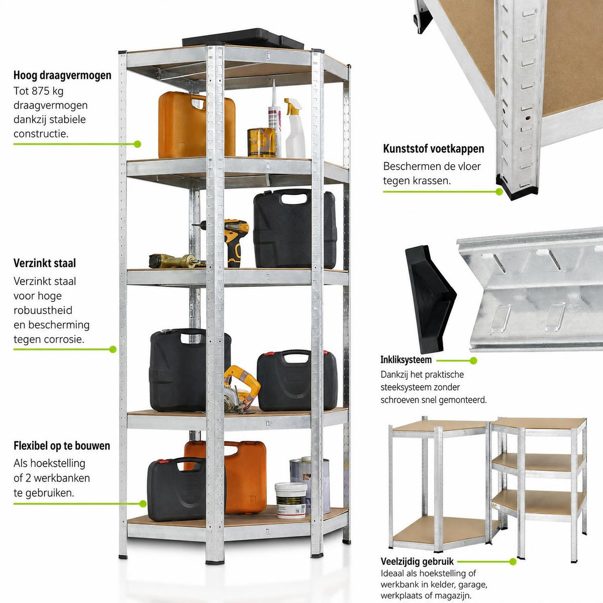 Hoek stellingkast Corner Basic