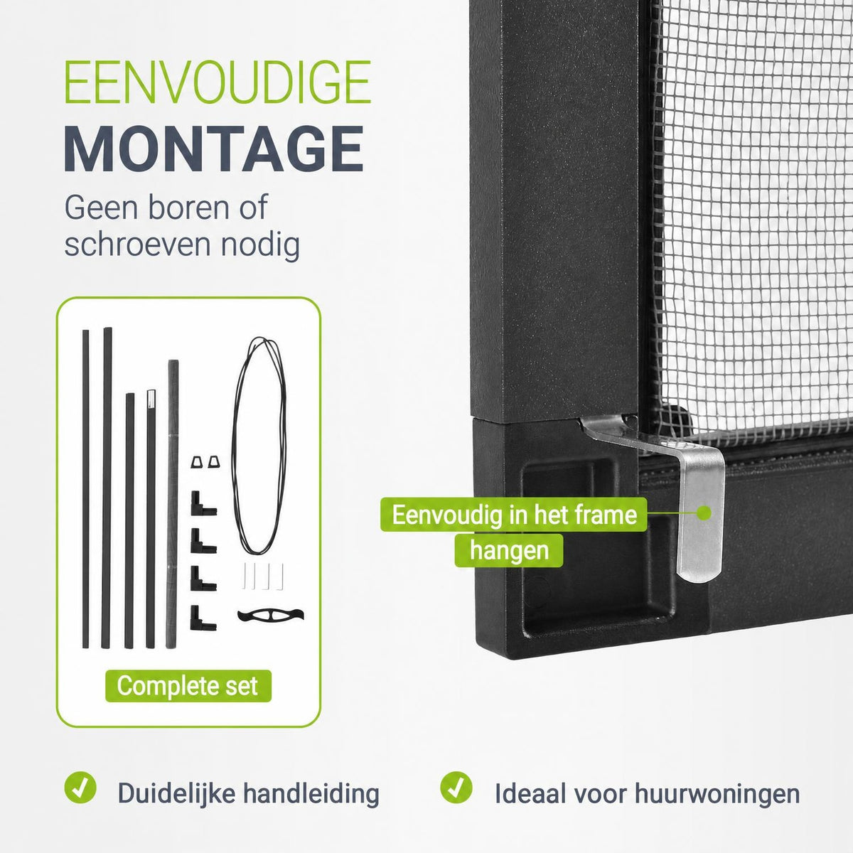 Raamhor met aluminium frame