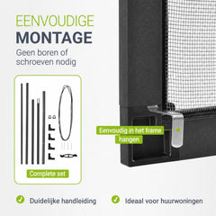 Raamhor met aluminium frame