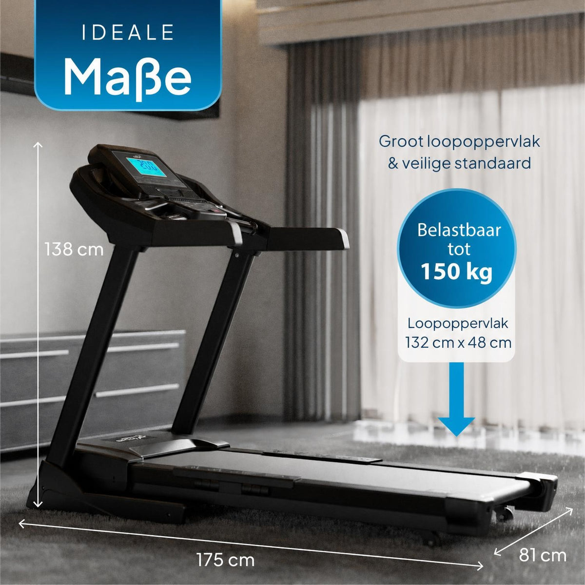 Loopband Speedrunner 7000 – hydraulisch inklapbaar, tot 20 km/u