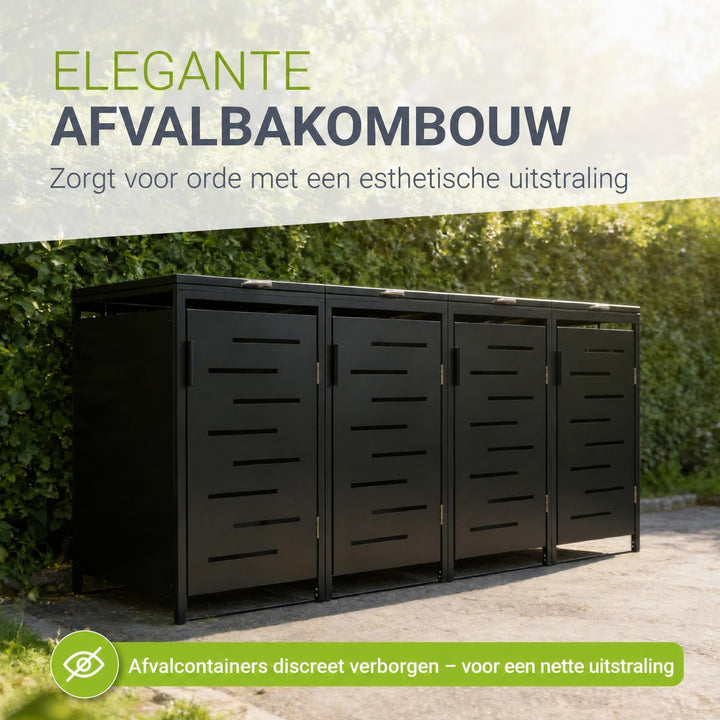 Containerombouw Arel – voor 2, 3 of 4 containers, afsluitbaar