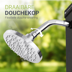 Zonnedouche Victoria 20 liter – zwenkbare regendouchekop, zwart