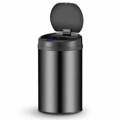 Ronde sensor prullenbak – automatisch deksel voor de keuken