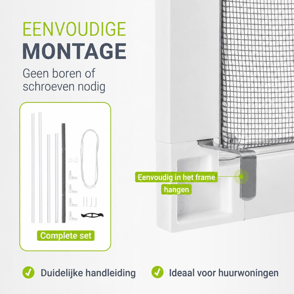 Raamhor met aluminium frame