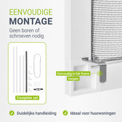 Raamhor met aluminium frame