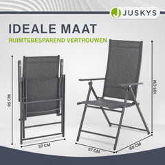 Tuinstoel Calena – inklapbaar, 7 standen, set van 2