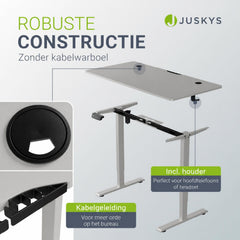 Bureau Office Stand 120x60 cm – elektrisch in hoogte verstelbaar