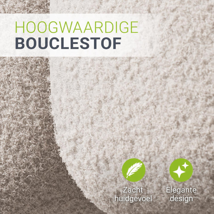 Gestoffeerd bed Catania 180x200 cm – bouclé met lattenbodem