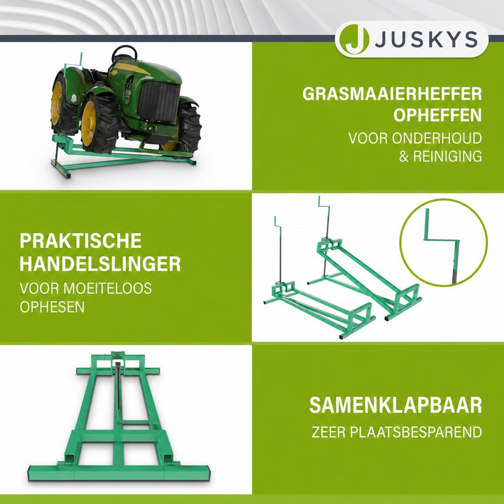 Zitmaaierkrik tot 400 kg – voor zitmaaiers, quads en tractoren