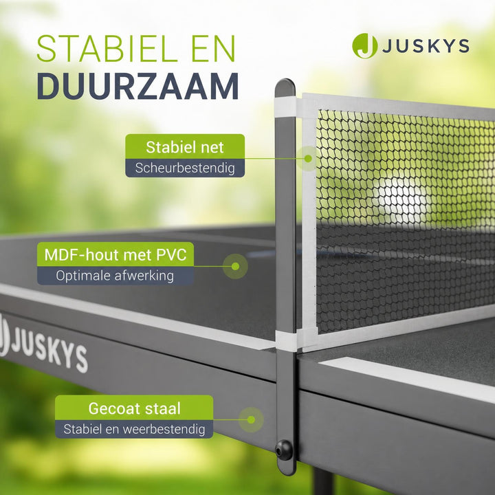 Mini tafeltennistafel Flexi – 152x71 cm, inklapbaar, met net