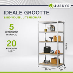 Stellingkast Basic 200 x 100 x 60 cm