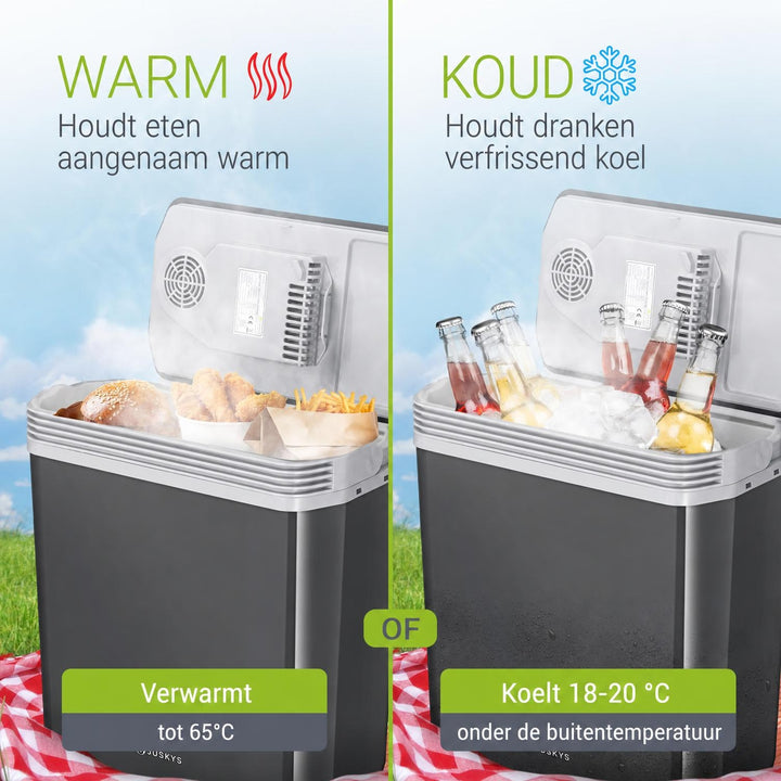 Elektrische koelbox Nordpol – 12V- en 230V-aansluiting