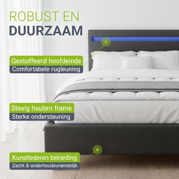 Gestoffeerd bed Paris