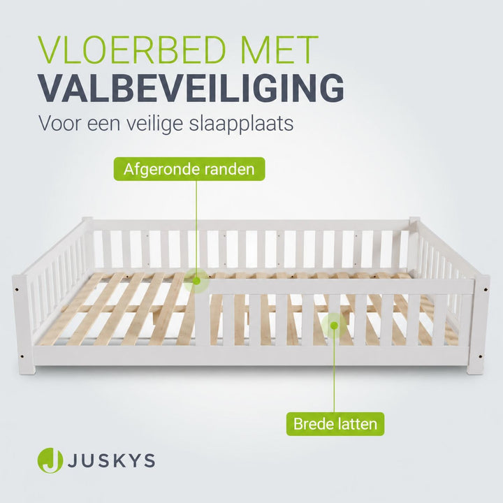 Kinderbed Naya 80x160 cm – vloerbed met uitvalbeveiliging