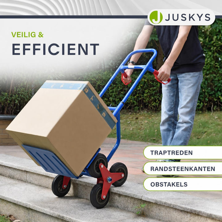 Trapsteekwagen tot 100 kg – opvouwbaar, met sterwielen
