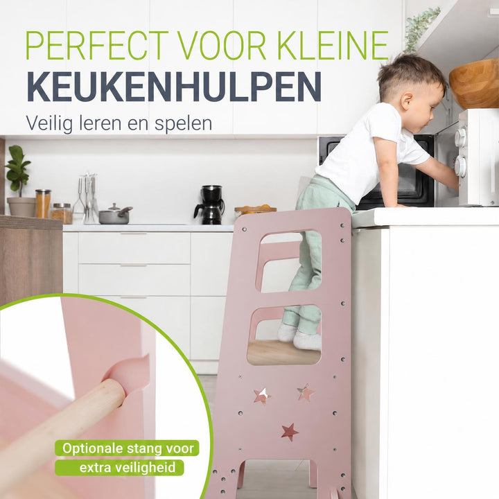 Leertoren Henny – hout, 3-voudig in hoogte verstelbaar