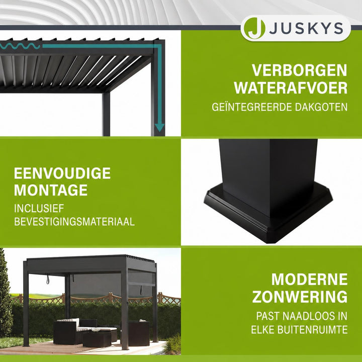 Pergola Tahiti met lamellendak