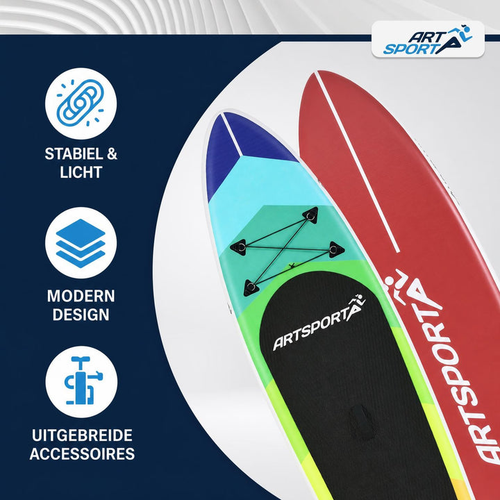 Supboard Beach Rocker – opblaasbaar, complete set met peddel