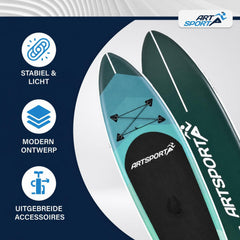 Supboard Beach Rocker – opblaasbaar, complete set met peddel