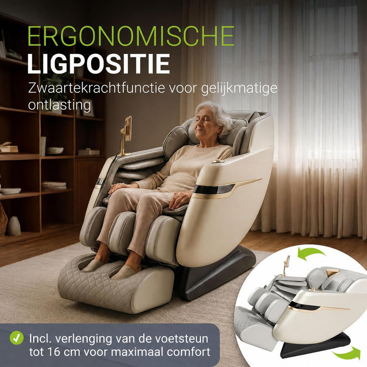 Massagestoel Naxos – 5 programma's, warmte en bluetooth