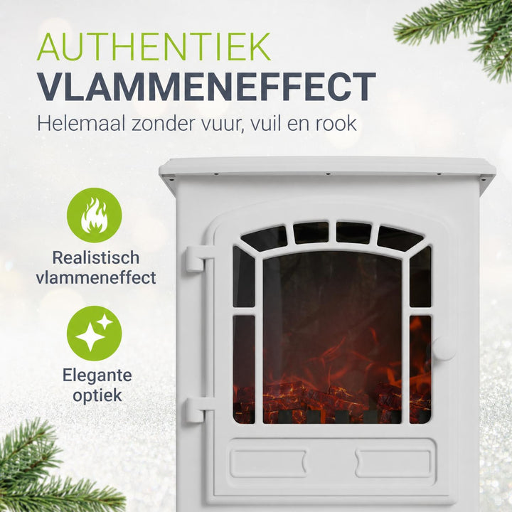 Elektrische haard 2000 W – vlameffect, 2 verwarmingsstanden