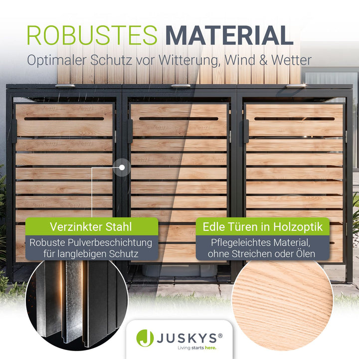 Containerombouw Arel – voor 2, 3 of 4 containers, afsluitbaar