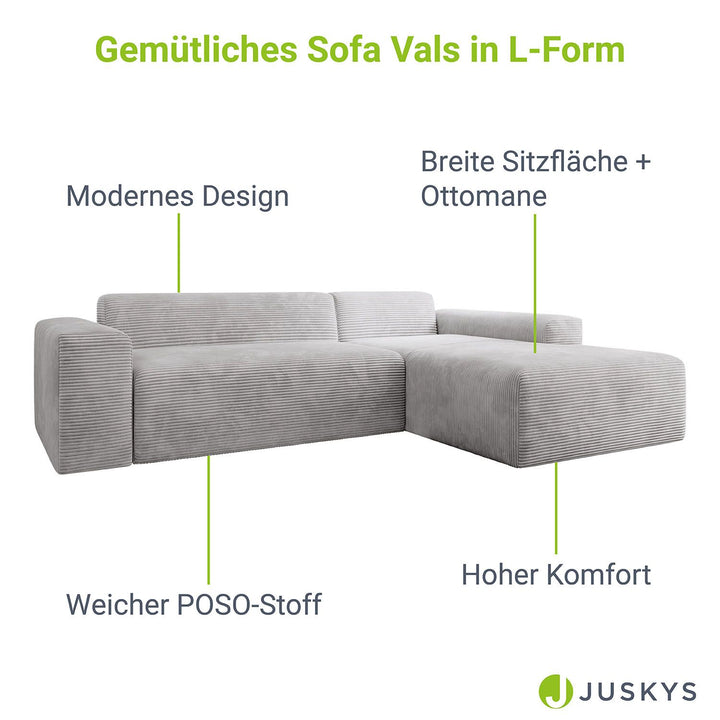 L-vormige bank Vals
