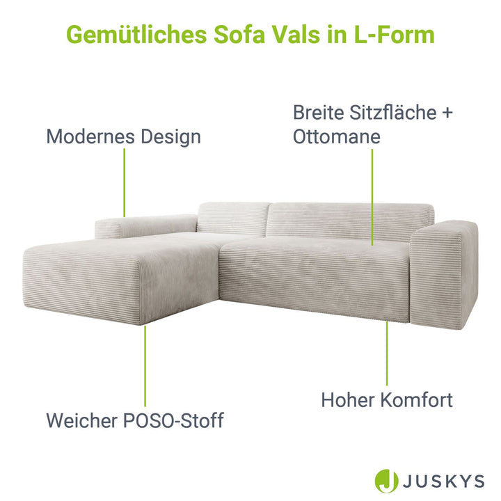 L-vormige bank Vals