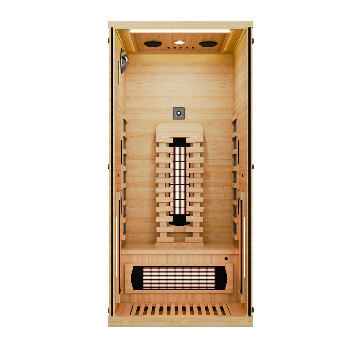 Infraroodcabine Kiruna 90 Premium – 1 persoon, hemlockhout