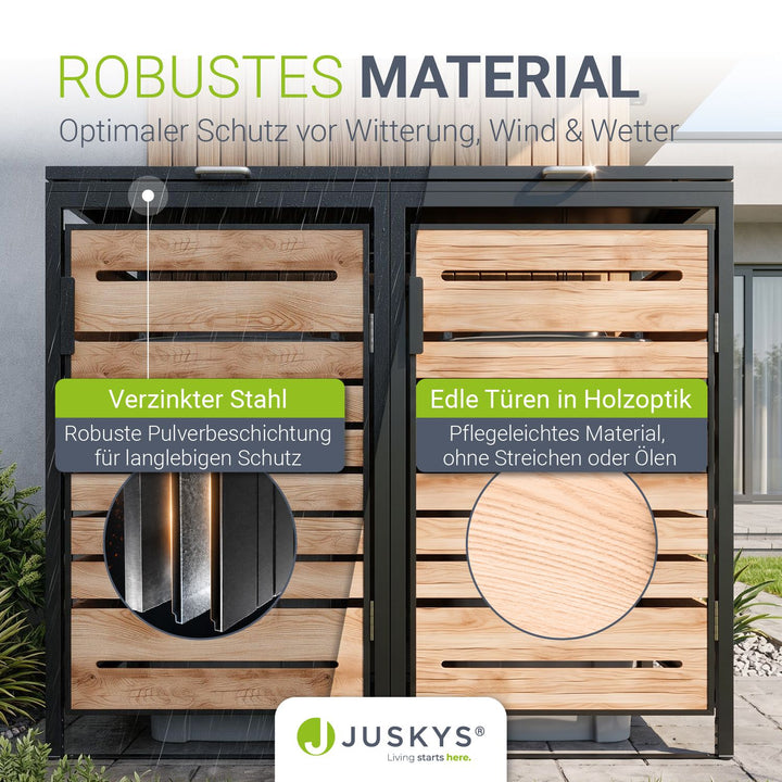 Containerombouw Arel – voor 2, 3 of 4 containers, afsluitbaar
