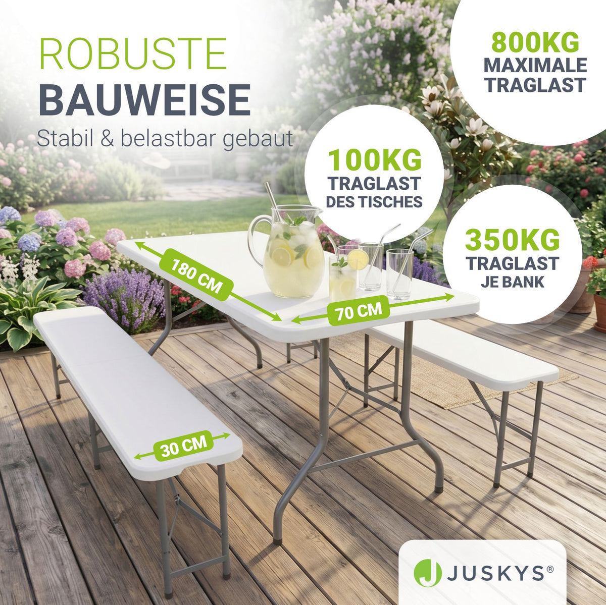Biertentenset Bayreuth 180 cm