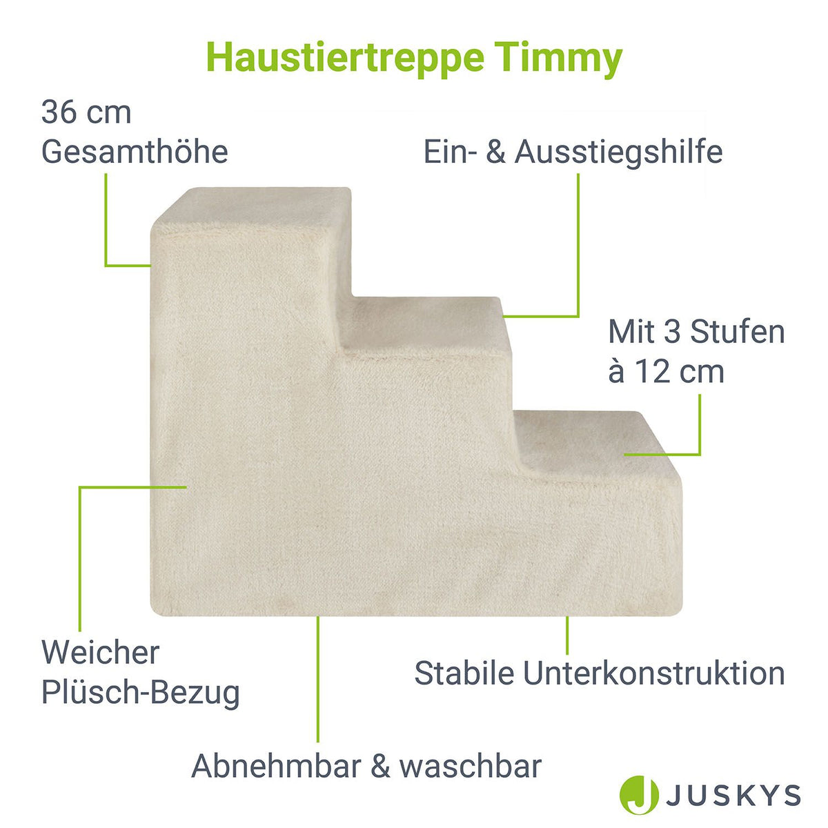 Trap voor huisdieren Timmy mit 3 stappen