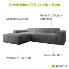 L-vormige bank Vals