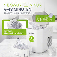 IJsblokjesmachine IceOracle – zelfreinigend, 12 kg ijs per dag