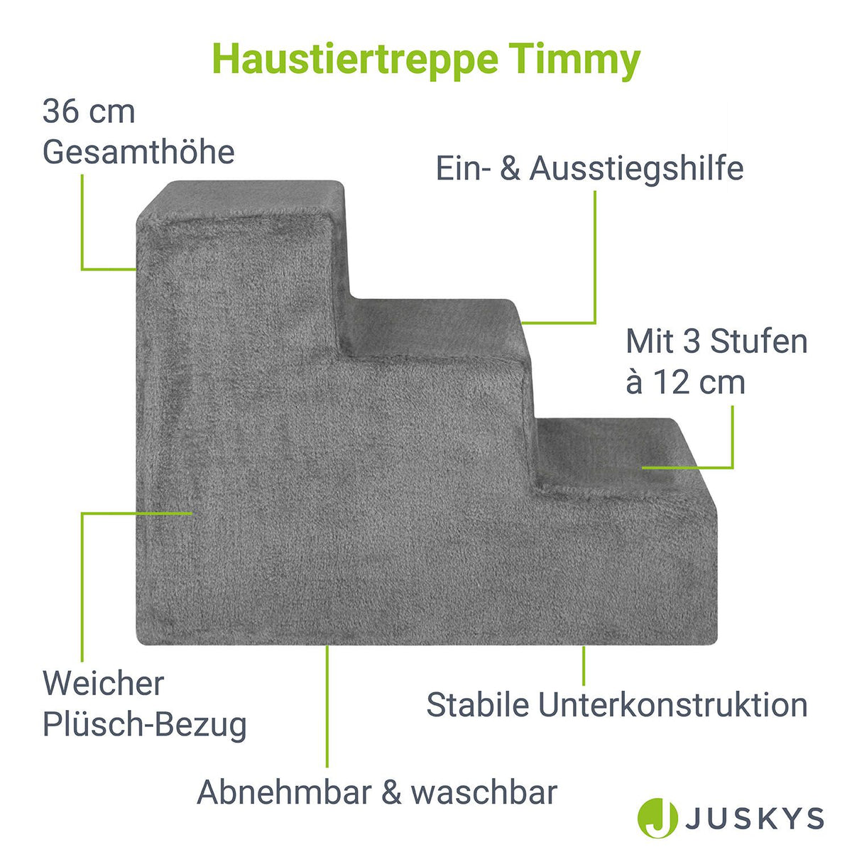 Trap voor huisdieren Timmy mit 3 stappen