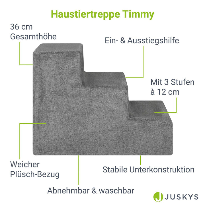 Trap voor huisdieren Timmy mit 3 stappen