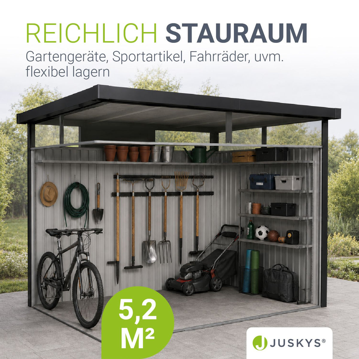 Metalen gereedschapsschuur Luzern