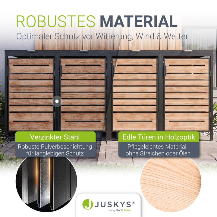 Containerombouw Arel – voor 2, 3 of 4 containers, afsluitbaar