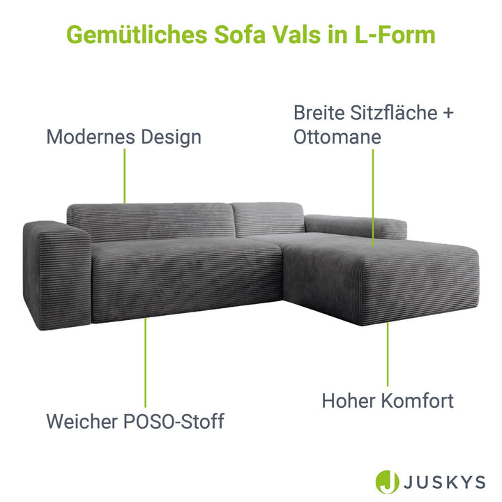 L-vormige bank Vals