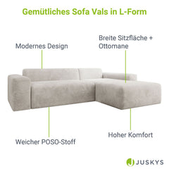 L-vormige bank Vals