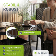 Ronde tuintafel van polyrattan Yoro