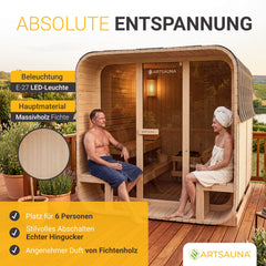 Cube barrelsauna Fjora XL
