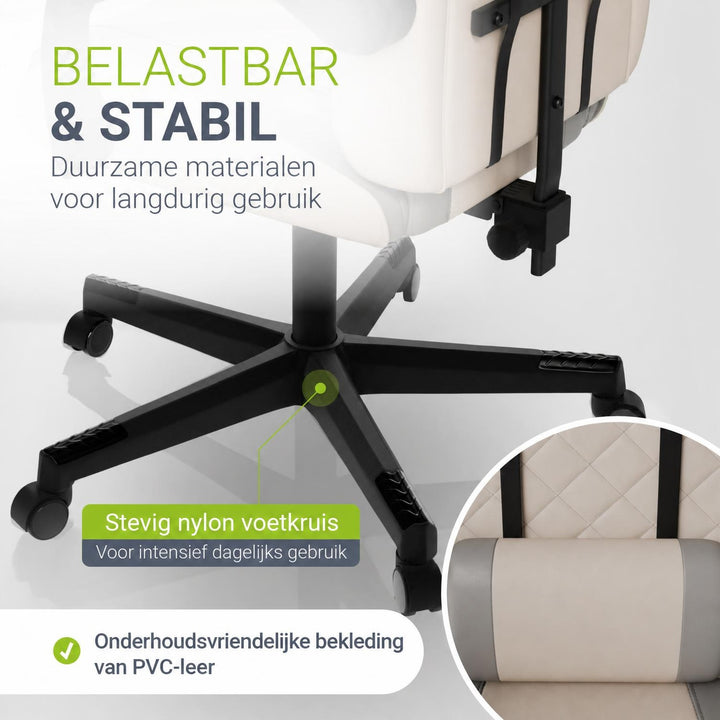 Gamestoel HyperSeat – kunstleer, verstelbare rugleuning, 120 kg
