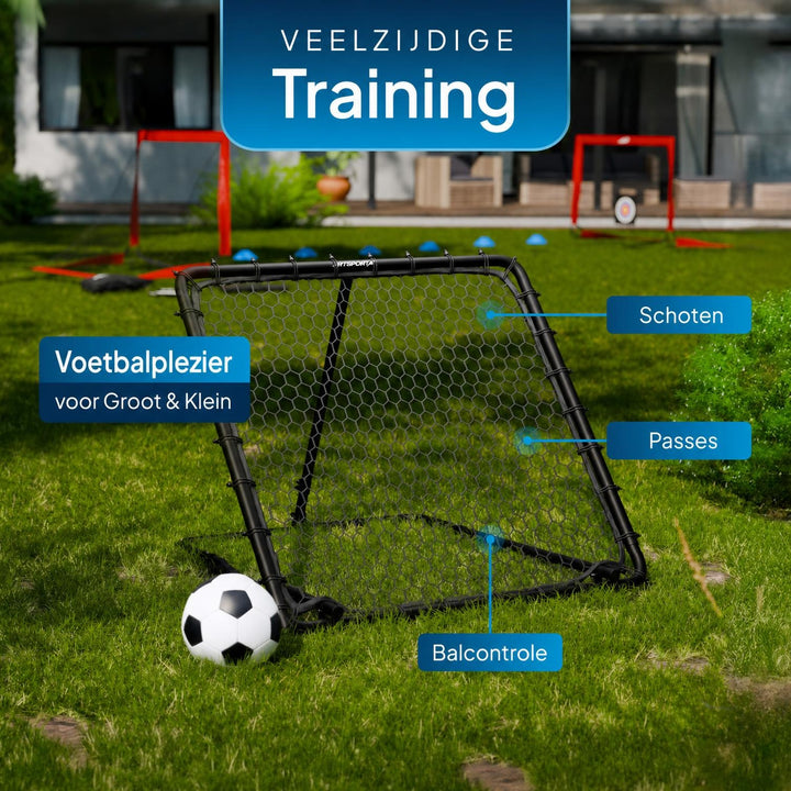 Voetbal rebounder Power Pass – 100 x 100 cm, inklapbaar