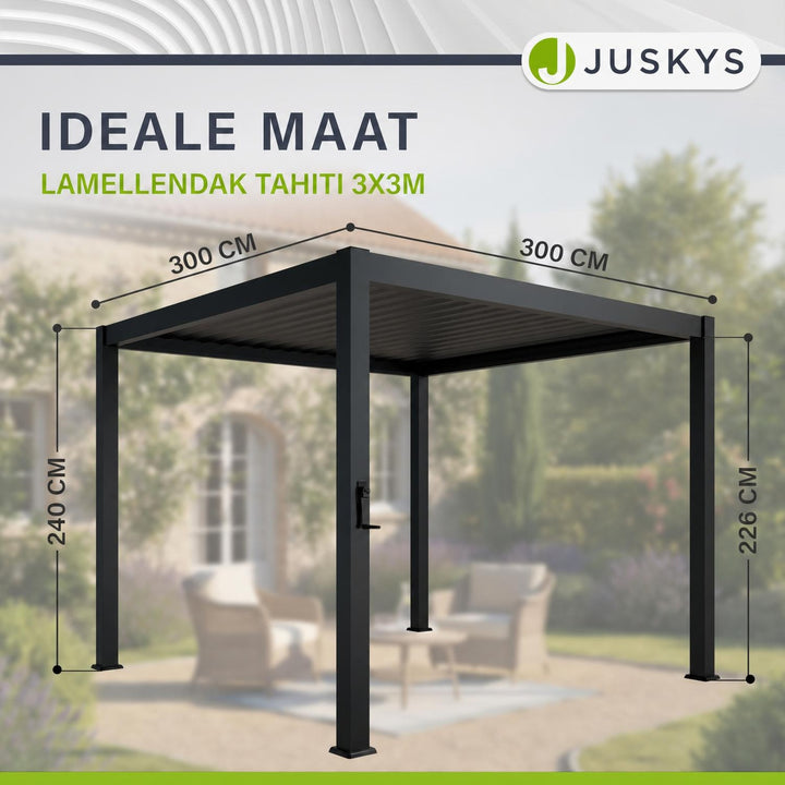 Pergola Tahiti met lamellendak